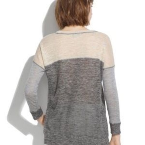 Madewell Gray Outfield Pullover in Colorblock - Picture 2 of 7